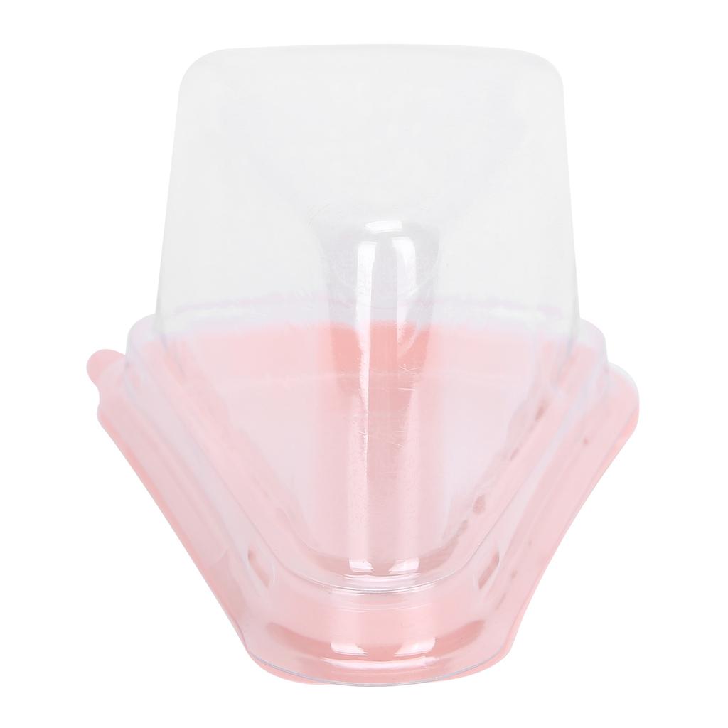 100Pcs Triangular Cake Holder Box Transparent PET Food Cupcake Packaging Container