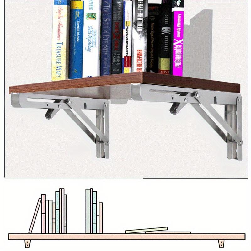 2 шт. DIY для домашнего хранения 90-градусный угол из нержавеющей стали Треугольный регулируемый плавающий кронштейн для полки настенный складной кронштейн для полки стола