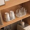 Metal Cup Storage Shelf Hollow Out Design Kitchen Paper Cup Holder Cup Holder Dispenser