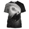 Футболка с 3D принтом животных в стиле Харадзюку для мужчин, забавный узор голубя, короткий рукав, летний повседневный свободный топ с круглым вырезом, горячая распродажа футболок