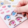 Красивая наклейка для макияжа, книга, головоломки, игры, наклейка со сменой лица, наклейка со сменой лица