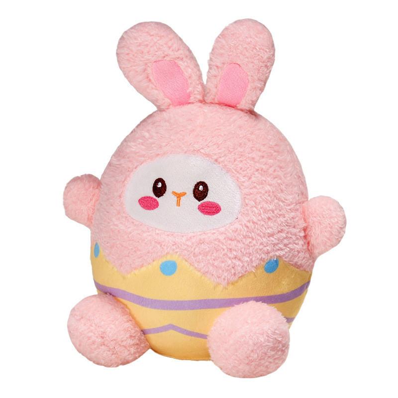 Rabbit Eggshell Easter Plush Toy Cartoon Stuffed Doll Home Decoration Gift 25cm