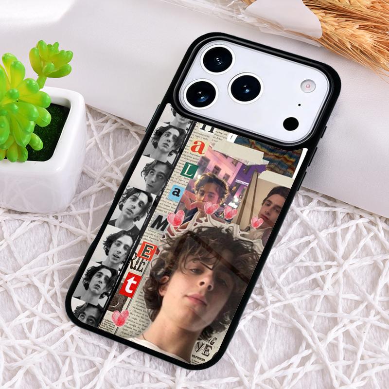 Тимоти Шаламе Актер Ударопрочный Чехол для Телефона для iPhone 17 Air 16e 15 11 12 14 13 Pro Max Чехол Coque