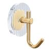 1PCS Adhesive Wall Hooks Acrylic Shower Hooks For Hanging Self-adhesive Hooks Towel Holder Bathroom Accessories YSL