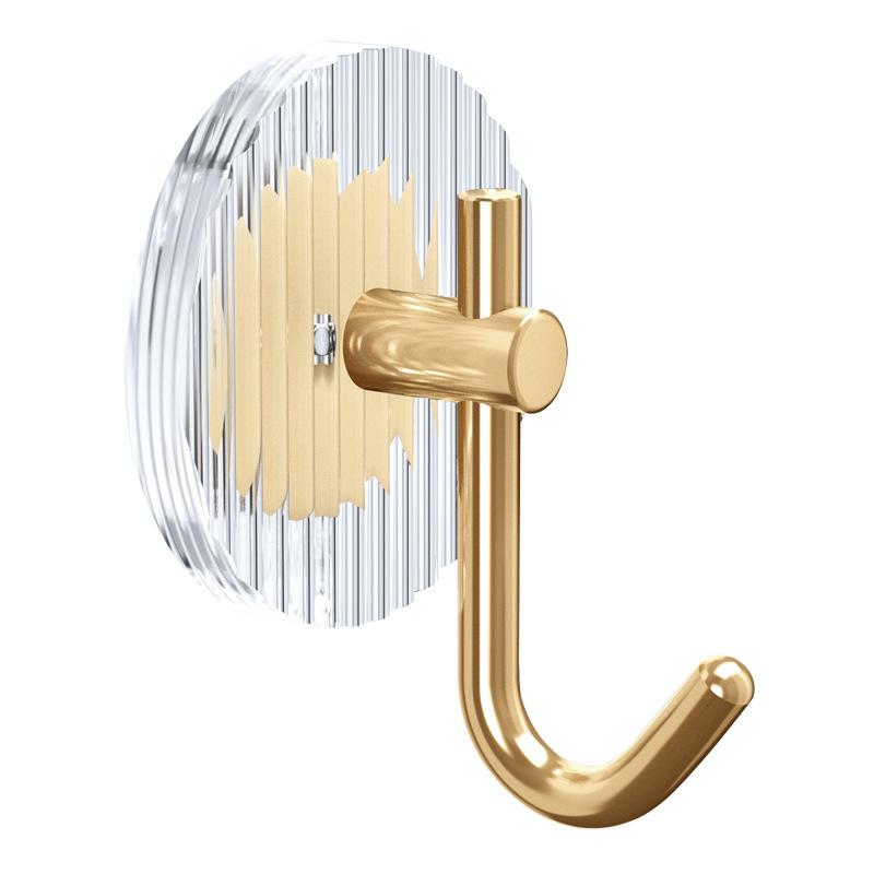 1PCS Adhesive Wall Hooks Acrylic Shower Hooks For Hanging Self-adhesive Hooks Towel Holder Bathroom Accessories YSL