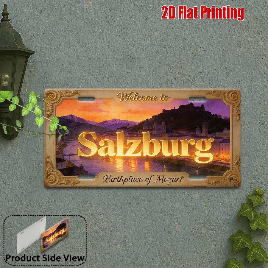 D Flat Vintage Metal Decorative Art Sign D Flat X Inch HighDefinition Uv Printed Perfect For Living Room Bar