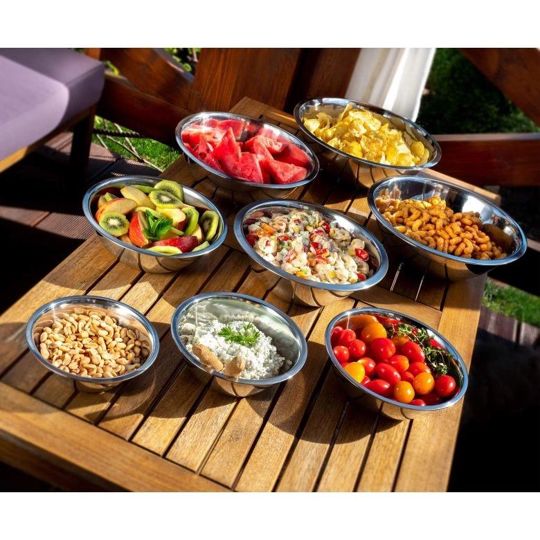 KADAX Miska Salaterka Nierdzewna Stalowa Do Sałatek