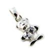 [B9795] - Silver Pendant 'Teddy Love' White