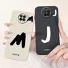 Для Xiaomi Redmi Note 9T Чехол Мягкий Силикон Coque Счастливая Буква от A до Z Расписной Ударопрочный Funda для Redmi Note 9 5G note9 TCover