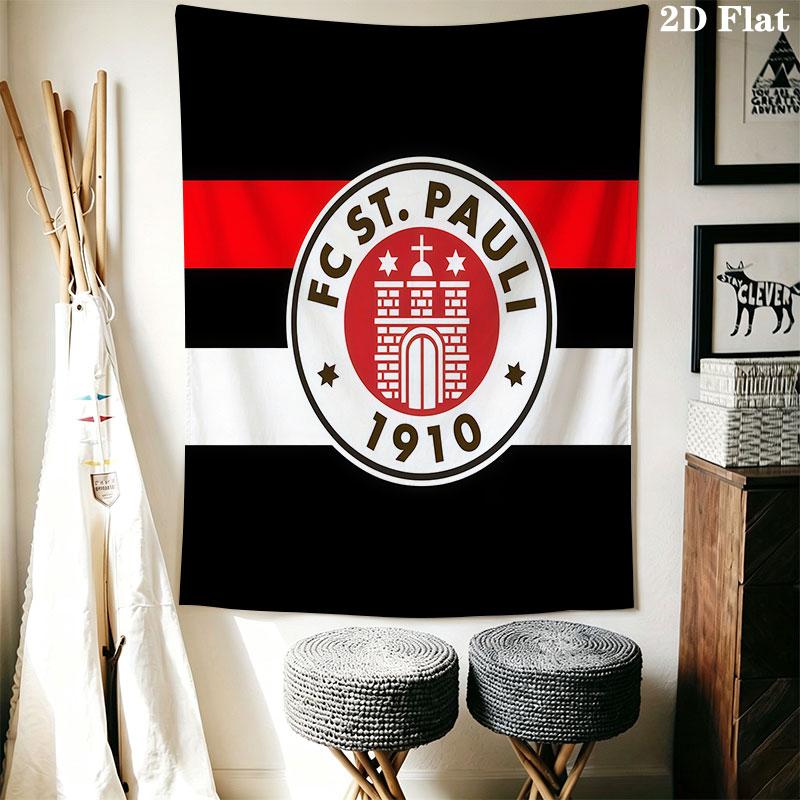 St. Pauli Wall Hanging Printed Fabric Blanket Decorative Tapestries for Bedroom Living Room Home Decor