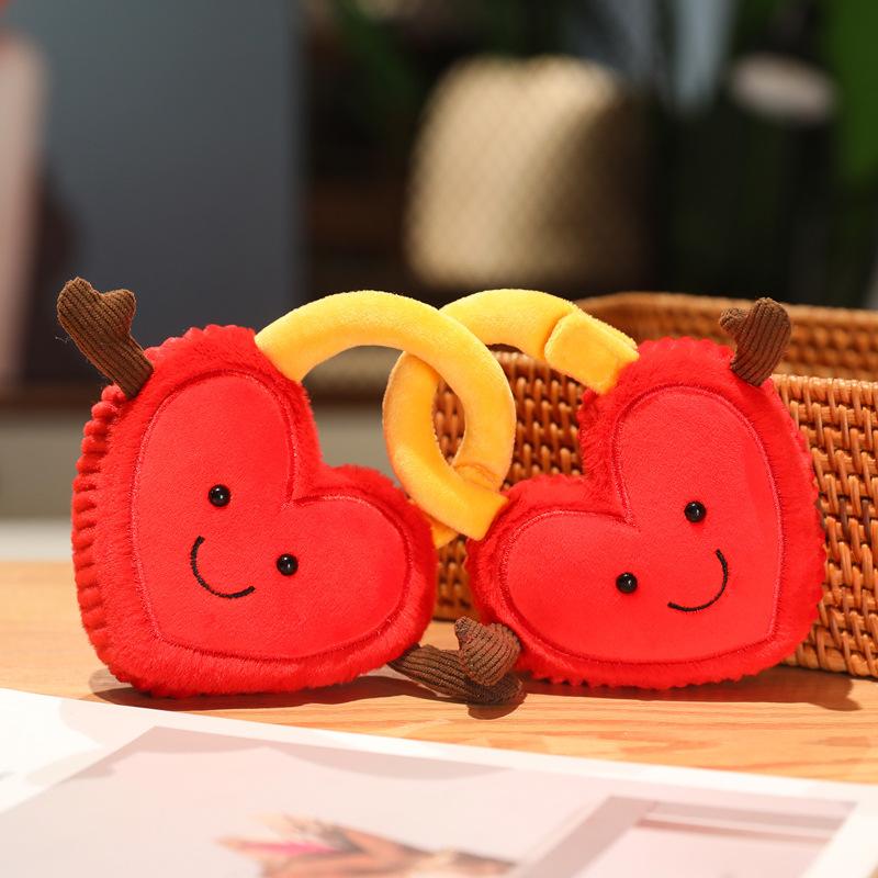 Fun Heart Lock Plush Toys, Creative Cute Stuffed Animals for Couples, Valentine's Day Gift for Girlfriend, Soft Lovely Pillow