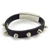 [J7225] - Mixed Bracelet 'Peaceful' Black Steel