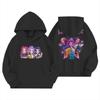 Children's Hooded Sweatshirt Wizard Sisters Cartoon Cute Print Winter Fashion Warm Sweatshirts