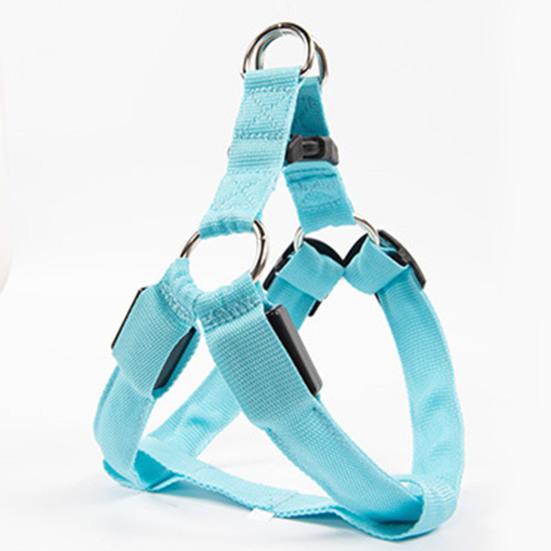Шлейка для собак Супермягкая износостойкая полиэстеровая шлейка среднего размера со светодиодной подсветкой для тренировочного жилета для собак
