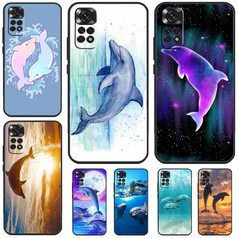 Чехол 'Морской Дельфин' для Xiaomi Redmi Note 12 9 10 11 13 Pro Plus 9S 10S 11S 12S Redmi 12 10C 12C 13C