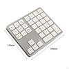 Беспроводная цифровая клавиатура Number Pad, портативная бесшумная канцелярская клавиатура с 35 клавишами для ноутбуков