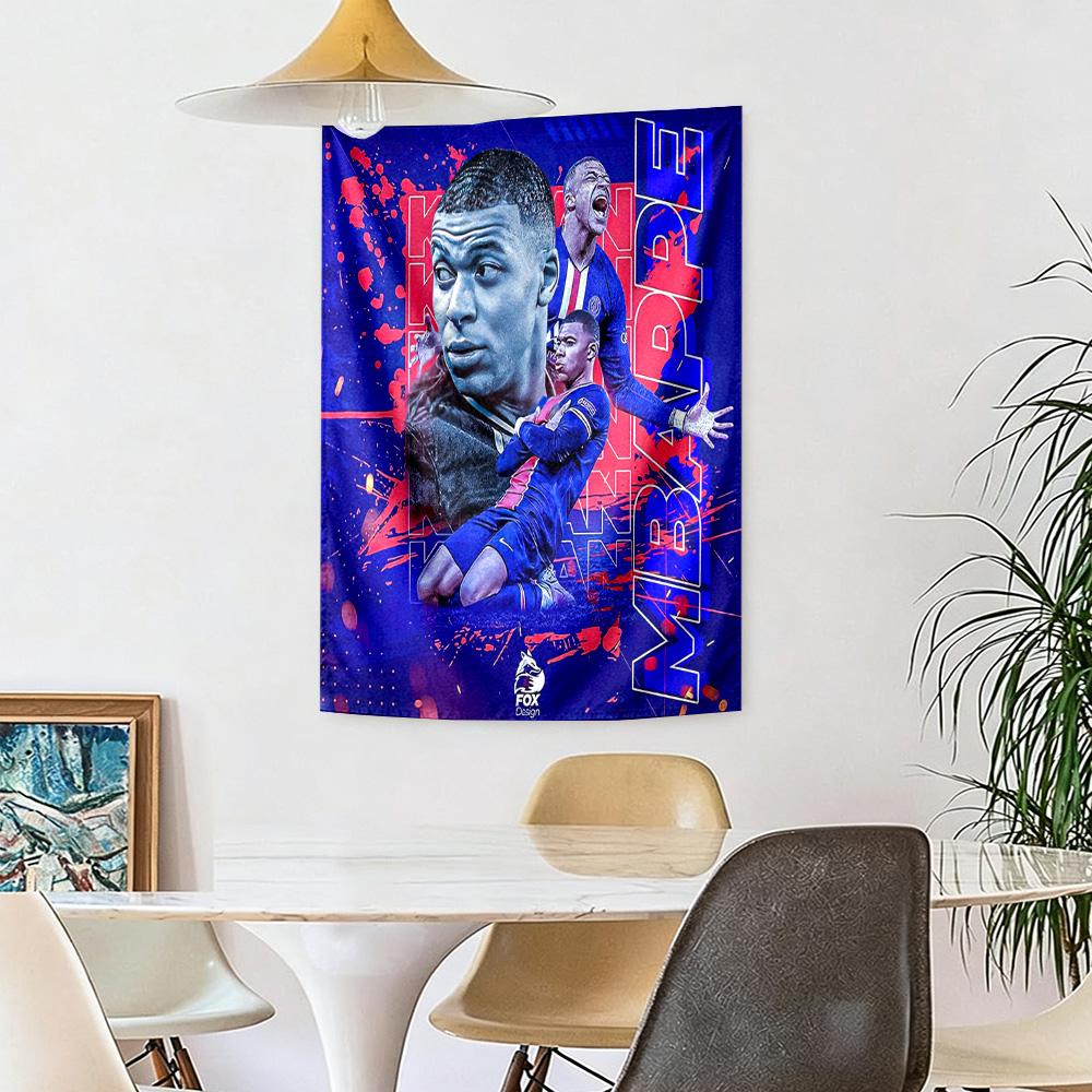 Mbapp Style Wall Decor Tapestry Art For Pet Memorial Birthdaywedding Party Backdrop Family Gift