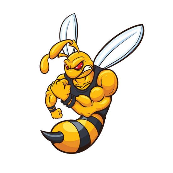 Puntos Waterproof DIY Tank Decal Removable Adhesive Sticker Bee Pattern Decor