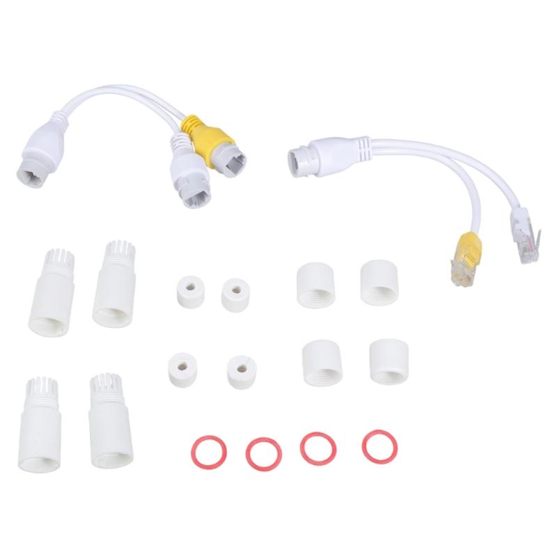 POE Splitter Networking Cabling Connector RJ45 Connector For Security Camera Install Double Purpose Poe Separator
