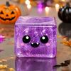 Хэллоуинский кубик-антистресс на тему призраков, сенсорная игрушка, для снятия тревожности, сжимаемая, медленно восстанавливающая форму, с блестками, для детей и взрослых, ручная