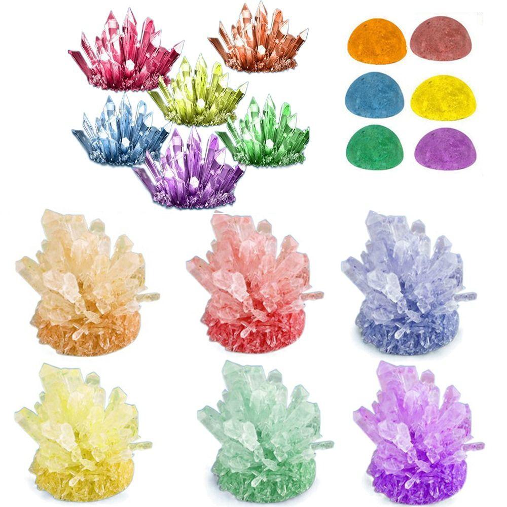 Vibrant Colored Crystals DIY Educational Science Toys Display Cases Crystal Making Kit Boys