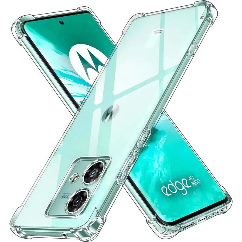 Airbag Transparent Phone Case for Moto G85 G84 G82 G73 G71 G64 Soft Tpu Back Cover for Moto G54 G62 G53 G52 G42 G34 G32 G31 G24