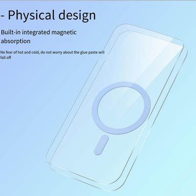 Для iPhone 15 Pro Чехол Совместимый с MagSafe Прозрачный ПК+ТПУ Герметичный Магнитный Чехол для Телефона