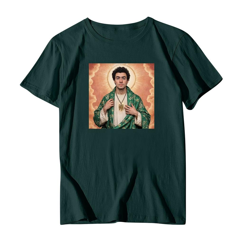 Повседневная модная спортивная футболка с круглым вырезом и принтом унисекс с коротким рукавом