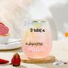 Colorful Stemless Wine Glasses Teacher Gifts For Women Birthday Gifts for Women Colleagues Best Friend For Her Cute Funny Gifts