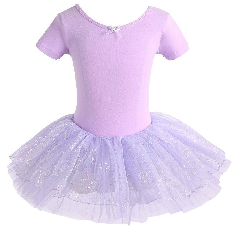 Dance Clothes Children's Women's Summer Short-sleeved Girls Practice Clothes Baby Dancing Clothes Toddler Tutu