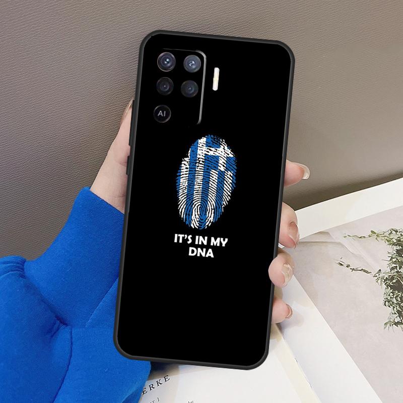 Греция Греческий Флаг Чехол Для Oppo A78 A38 A18 A98 A58 A60 A80 A40 A96 A76 A16 A94 A74 A54 A15 A17 A57 A77 A5 Pro