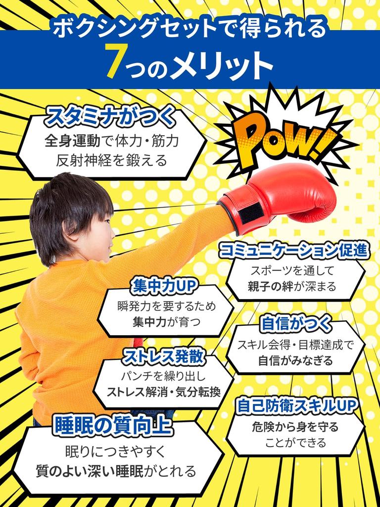 Marcel Boxing for Parents and Children, Gloves for Children, Mitts Set for Adults, Storage Bag Included, Gloves, 3 Colors, Blue