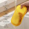3 Pcs Kitchen Cleaning Sponge for Dish Non-Scratch Microfiber Sponge Scrubber Kitchen Home Cleaning Pot Pan Dish Washer Sponge