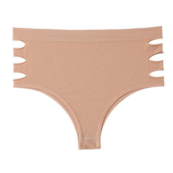 Бесшовное нижнее белье для женщин Cheeky Bikini Трусики с высоким вырезом и V-образным вырезом Трусы с утягивающим эффектом и подтяжкой бедер