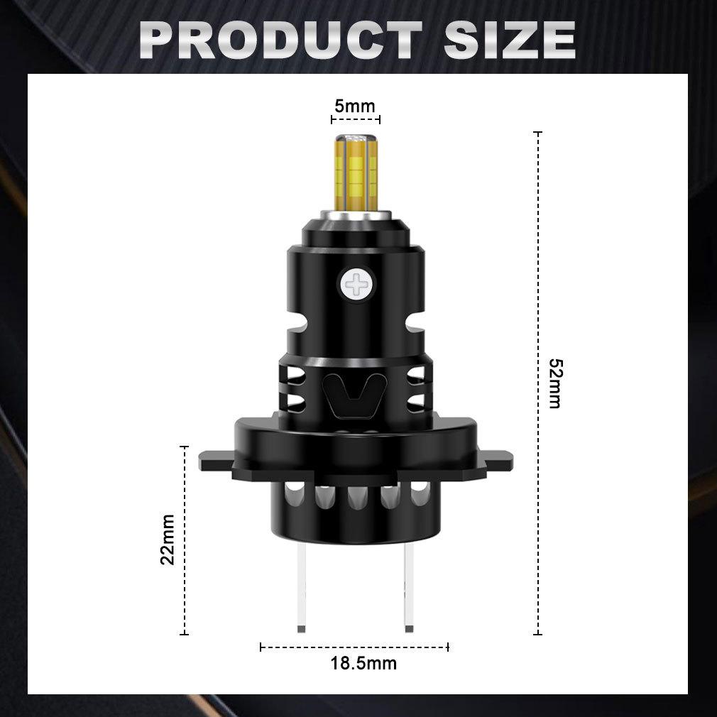 2 шт. 3D светодиодные лампы H7 для фар Canbus без ошибок 6 сторон 1:1 Супер 360 H7 Подключаемый Мини-Размер Фары Беспроводной с Вентилятором CSP Турбо Лампа 6000K 12V