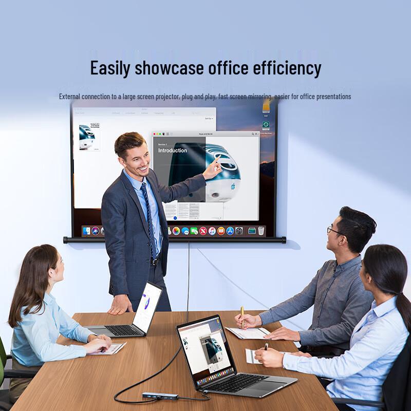 Док-станция Shan Ze Type-C USB 3.0 Gigabit Ethernet HDMI 4K