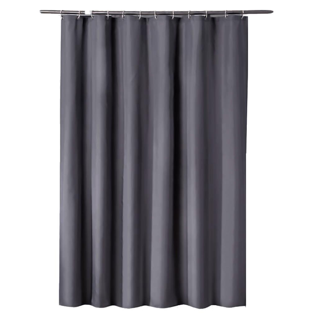 1pc Waterproof Shower Curtain Partition Bathroom Mildew Proof Bath Curtains Monochrome Polyester