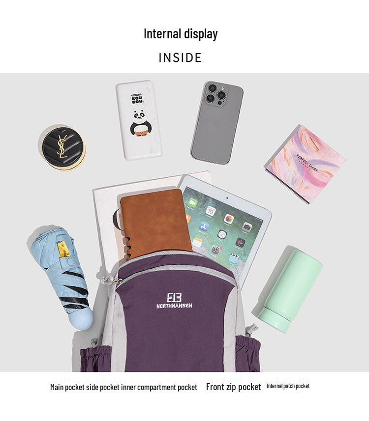 Colorblock Large Capacity Lightweight Sports Backpack - Versatile Casual Student Bookbag & Portable Shoulder Bag