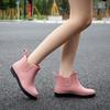 Женские резиновые сапоги для дождя в корейском стиле - Модные, Короткие, Нескользящие, Теплые