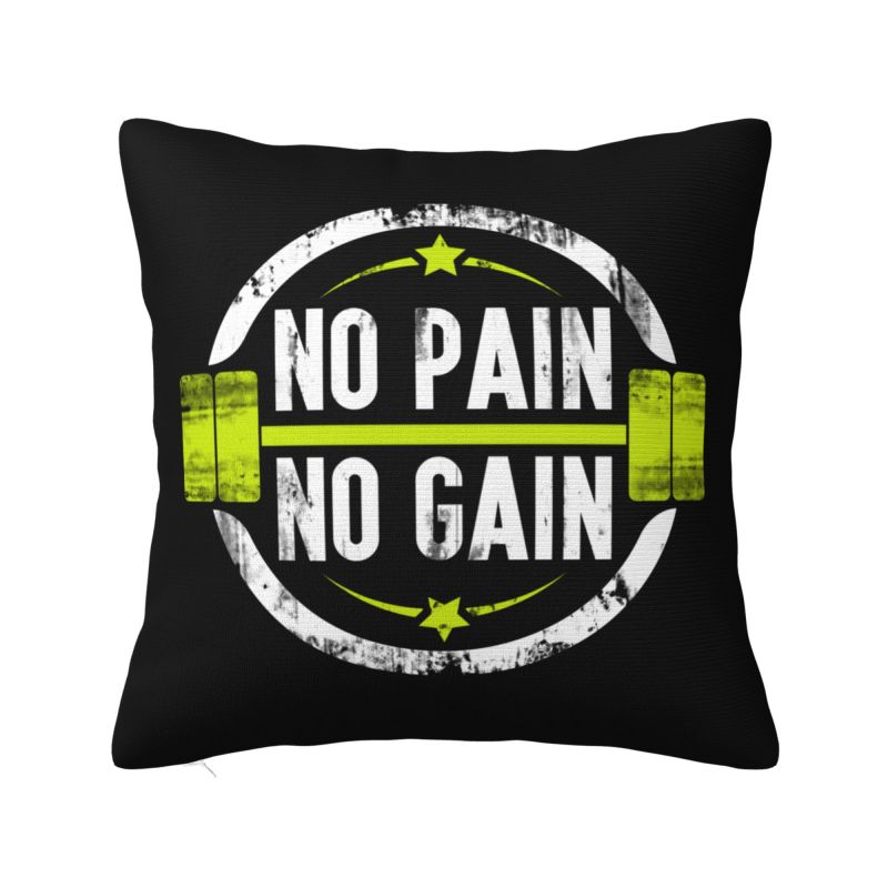 Bodybuilding Gym Throw Pillow Case cm Sofa Fitness Muscle Cushion Cover Soft Polyester Pillowcase Doublesided Printing