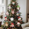 Рождественская деревянная подвеска Navidad Natal Noel Елка Безликая кукла Подвесное украшение Рождественское украшение для дома 2025 Новый год 2025