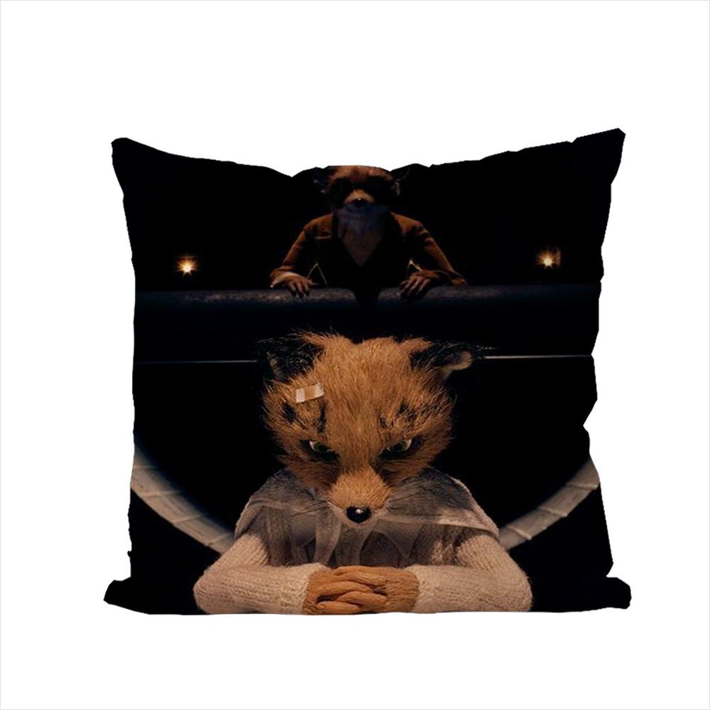 Fantastic MMr Fox Pillow Case For Car Sofa Decorative Home Doublesided Print Plush Square Throw Pillow Cushion Cover