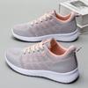 Large size new women's shoes spring and summer fly-woven mesh breathable sports shoes soft sole comfortable mother casual trendy shoes