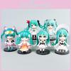 Hatsune Miku Chibi Pvc Figures Pack With Assembly For Collectors And Gift
