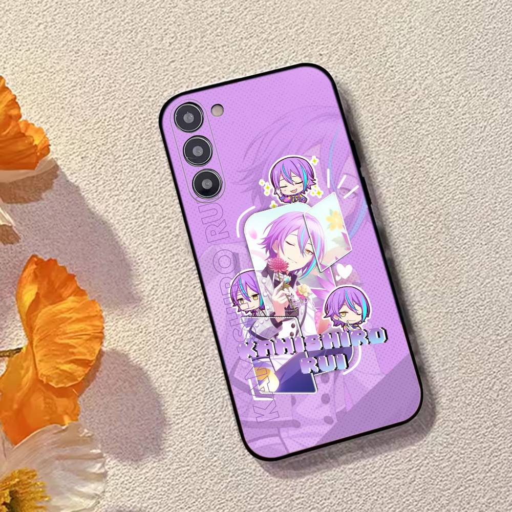 Rui Kamishiro Game Project Sekai Чехол для телефона Samsung Galaxy A73, A72, A71, A70, A53, A52, A51, Другие Мягкий Черный Чехол