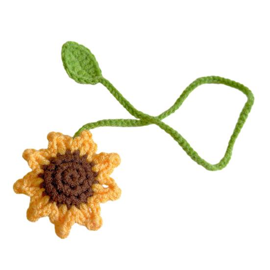 Цветочные подхваты для штор Вязаные цветочные ремни для штор Драпировки Ручная работа Крючком