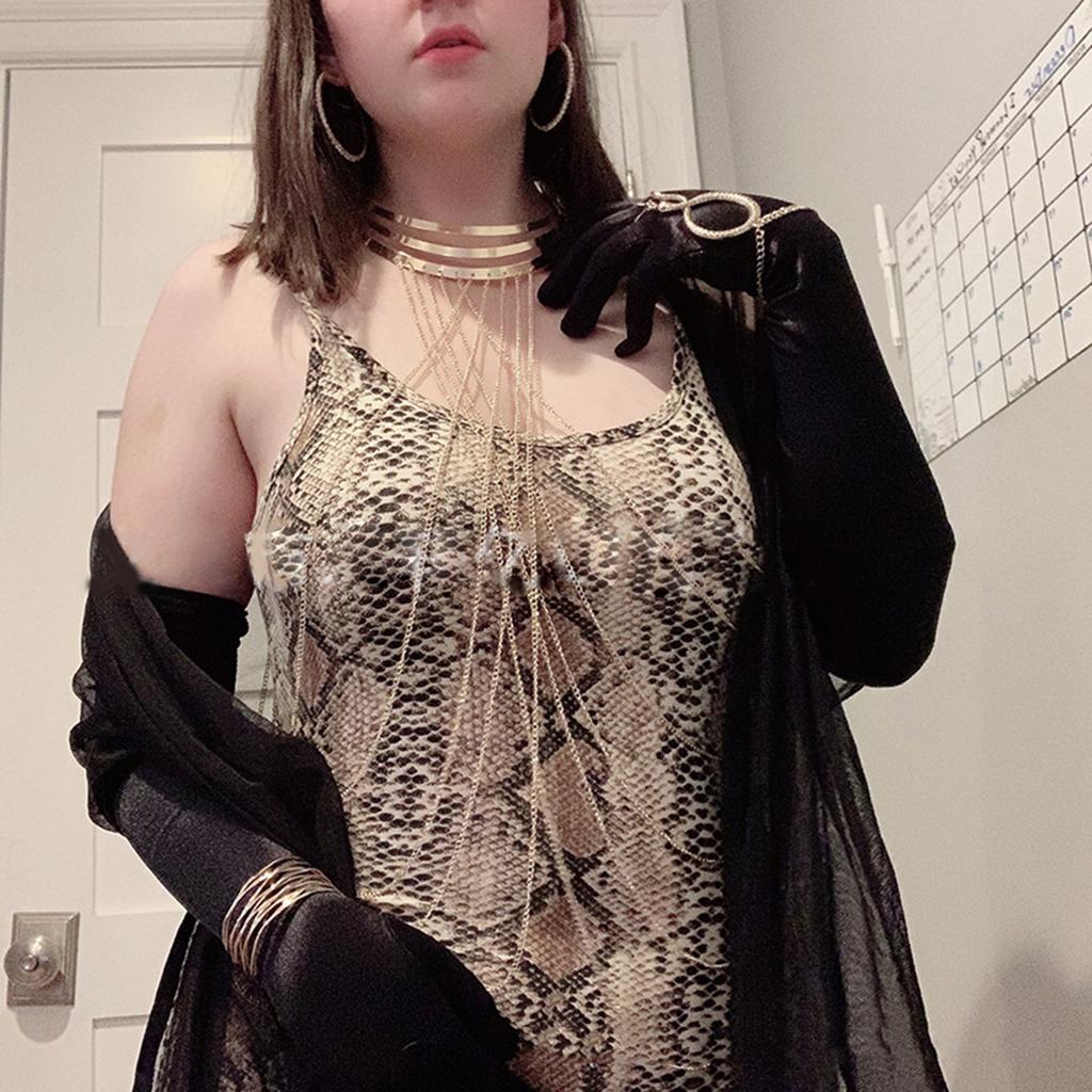 Сексуальная многослойная цепочка на шею, роскошное ожерелье, винтажные кисточки, воротник, ювелирные изделия, элегантная перекрестная цепочка на плечо, цепочка на тело