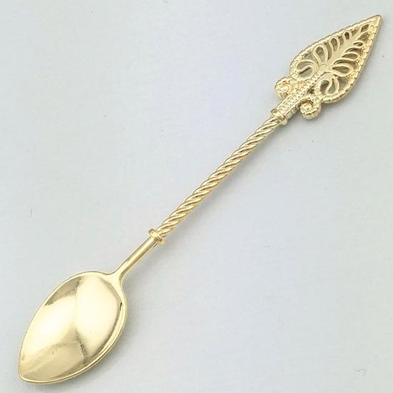 Jam Spoon Heat Resistant Hollow Out Multifunctional No Odor Comfortable Grip Dinning Vintage Flower Carving