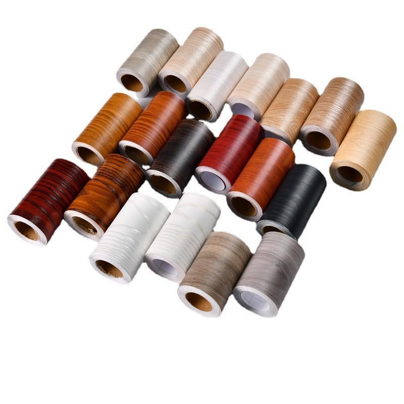 Водонепроницаемая самоклеящаяся наклейка с текстурой дерева для плинтуса и кромочная лента для отделки кромок мебели и декора плинтуса