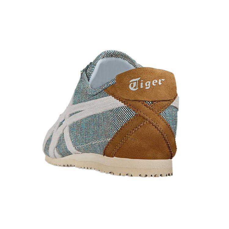 ONITSUKA TIGER Кроссовки Mexico 66 Lace-Up Cushioning Low-Top Lifestyle унисекс серо-зеленые D610N-8410